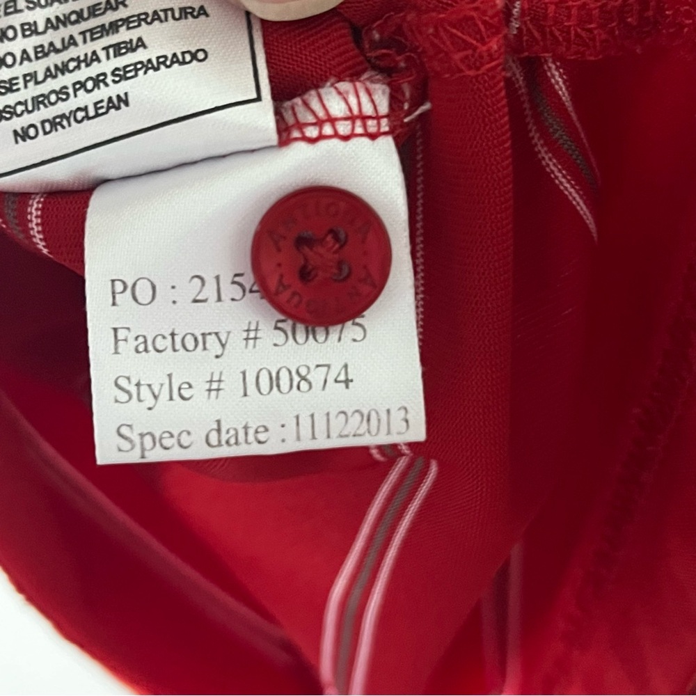Antigua Kansas City Chiefs NFL Polo Shirt Red L Performance Athleisure Football - Picture 7 of 9